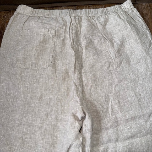 Quince European Linen Pants XL Flax Cream Lagenlook Minimal Beach Ankle Pant - Picture 11 of 11
